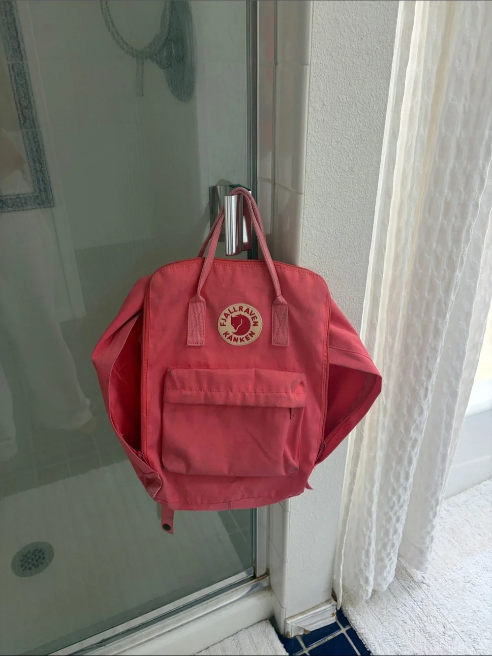 Fjallraven Kanken Kids Backpack in Coral Pink